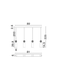 Luster NOVA LUCE 9019786 4X5W G9 230V IP20